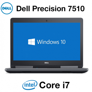 Estacion de Trabajo Dell Precision 7510 ~ Intel Core i7-6820HQ 2.60/3.70Ghz Quad-Core ~ 16GB RAM ~ Disco Solido 128GB ~ Disco Duro 320GB ~ T/Gráfica Profesional Nvidia Quadro M1200 con 4GB Memoria Grafica Dedicada ~ Pantalla de 15.6" FHD